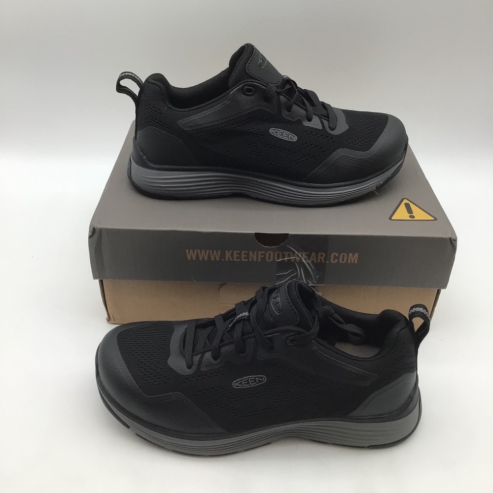KEEN Utility‎ Sparta II Mens Size 8 D Aluminum Toe Work Shoes Black Grey NEW